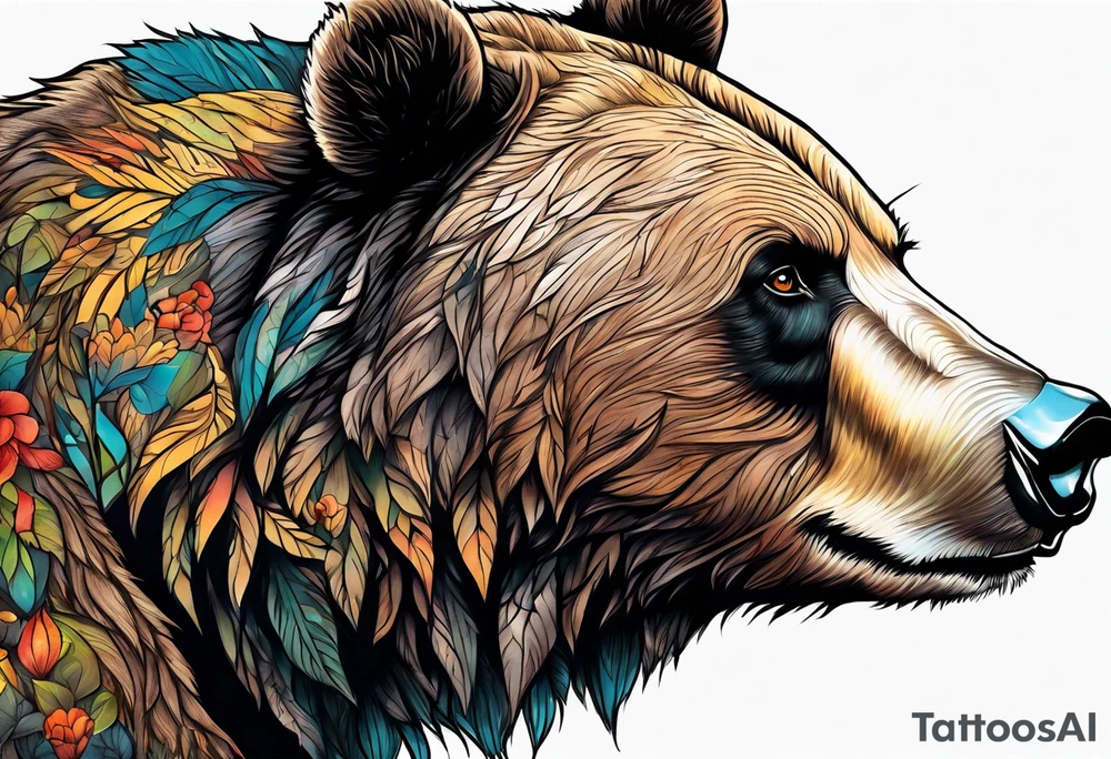 bear mountain tattoo idea