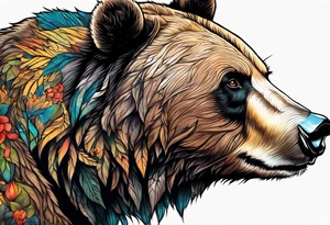 bear mountain tattoo idea