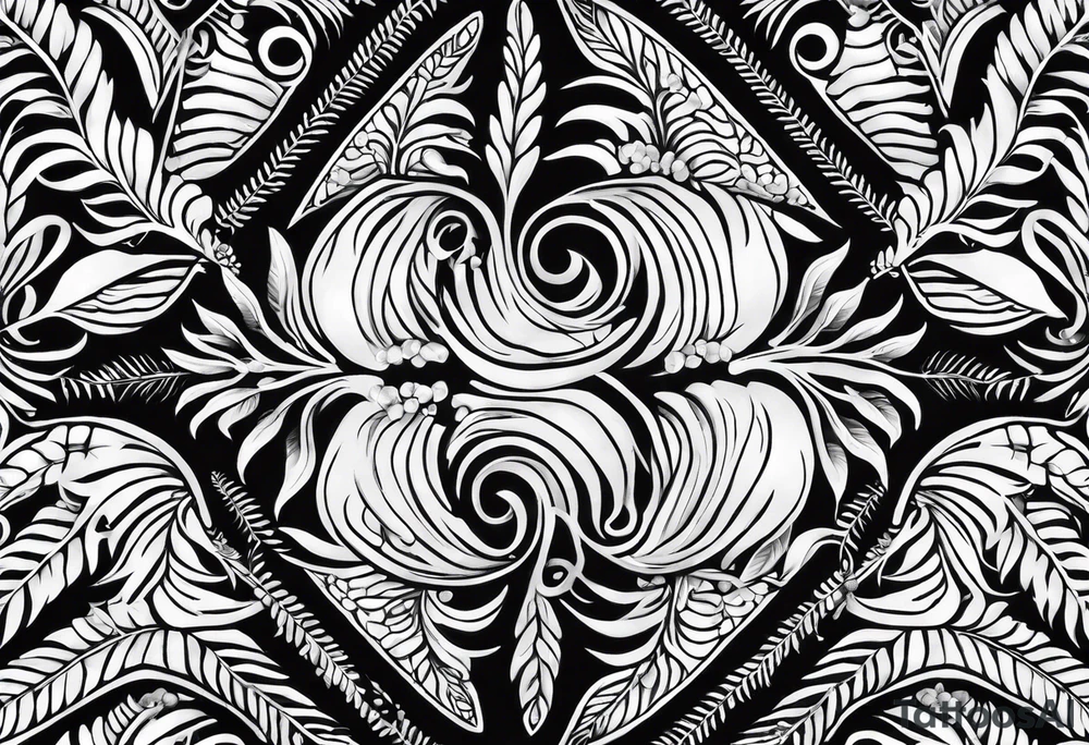 Sword fern tattoo idea