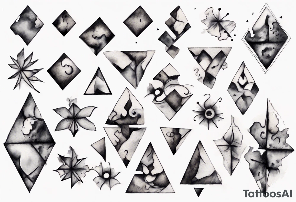 piece of puzzle tattoo idea