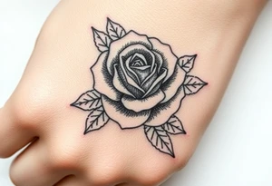 Rose with dates tattoo idea