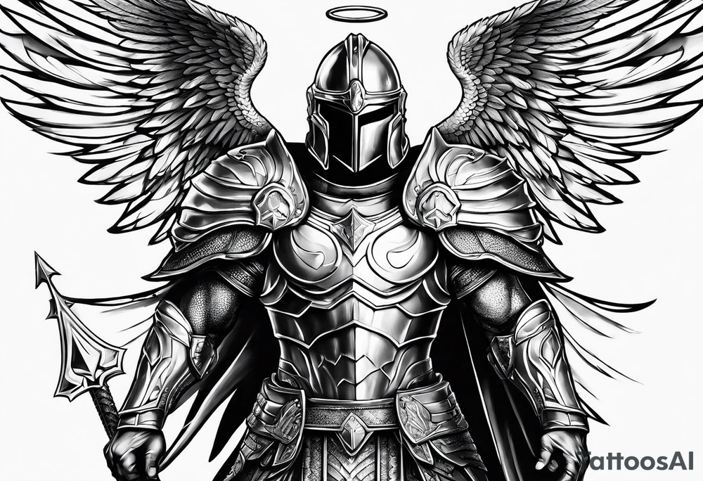 archangel warrior tattoo idea