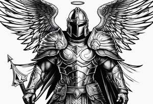 archangel warrior tattoo idea