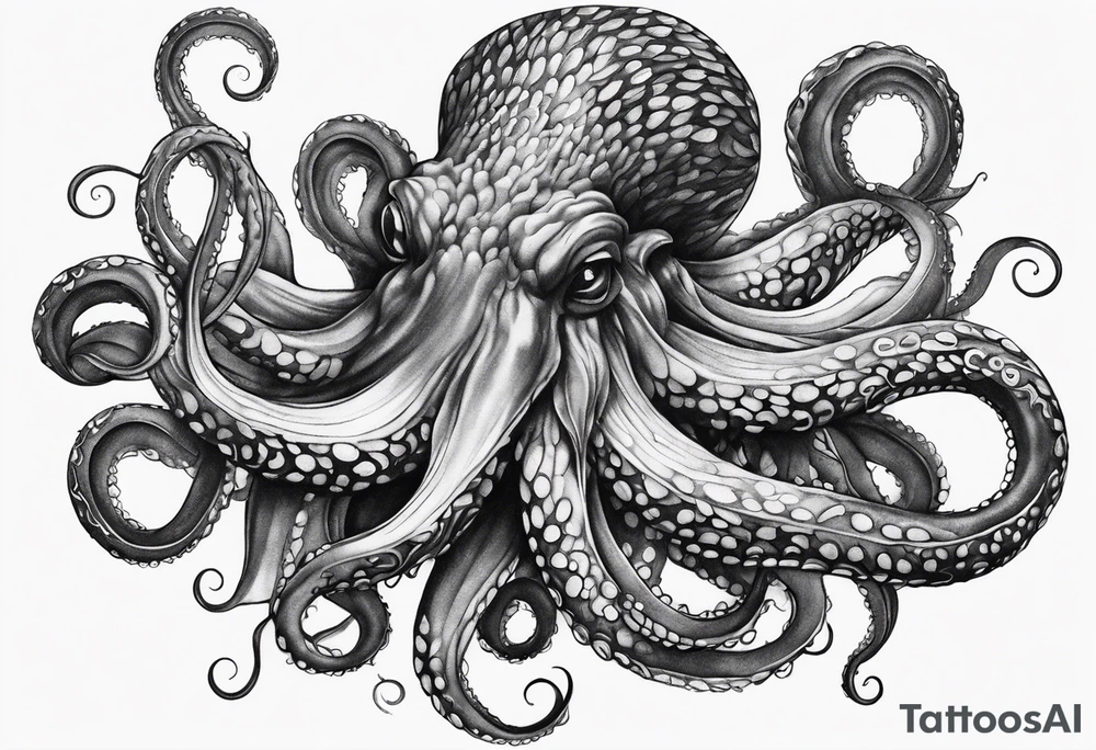 dark tentacles tattoo idea