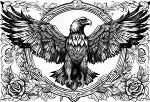 deutschlandfahne in farbe heimatliebe adler tattoo idea