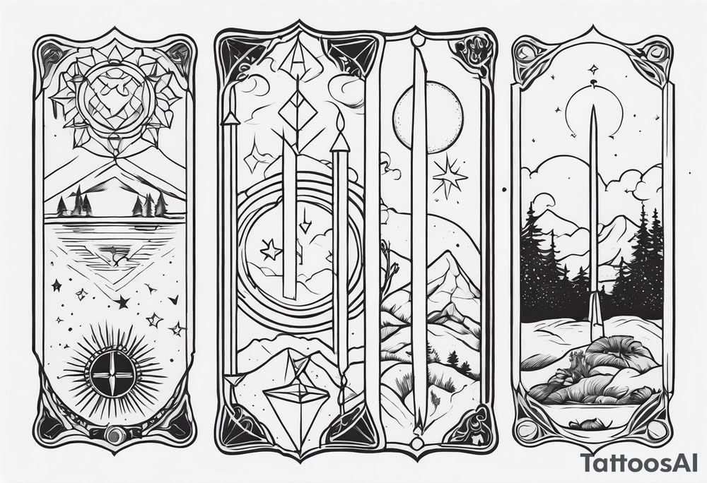 Tarot Card tattoo idea
