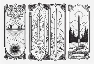 Tarot Card tattoo idea