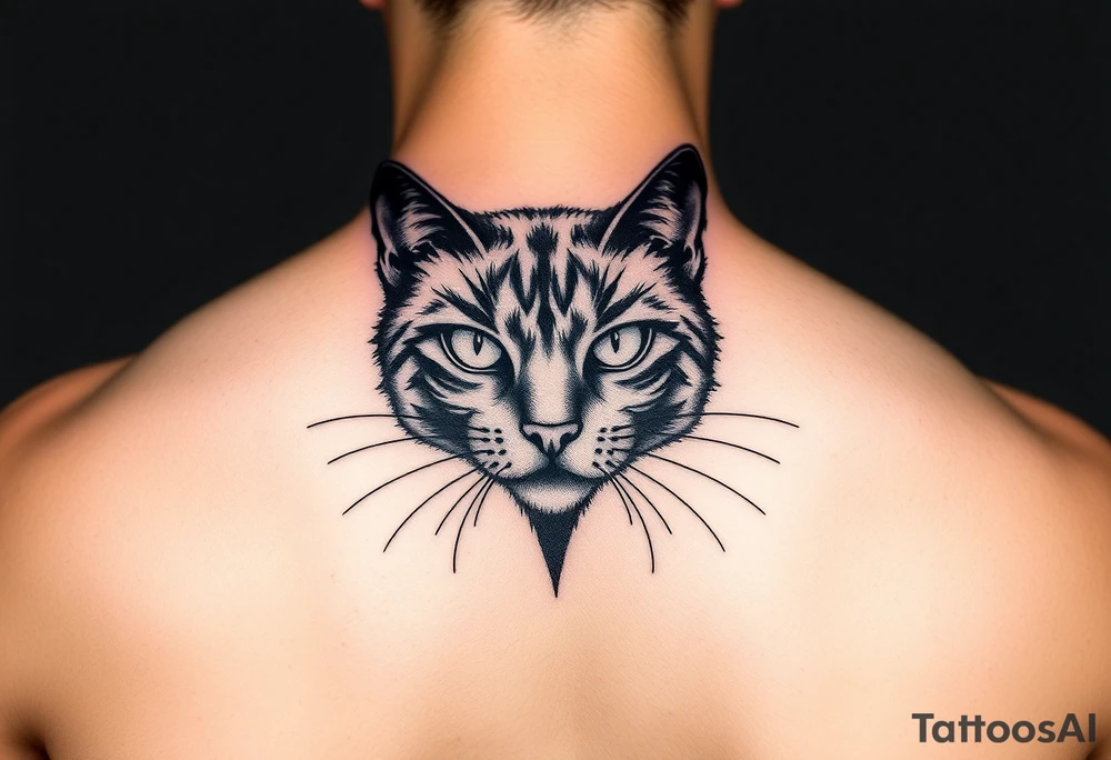black cat tattoo idea