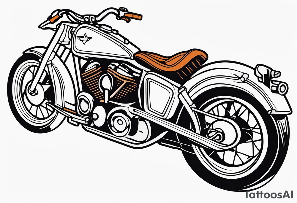 motorcycle tattoo idea