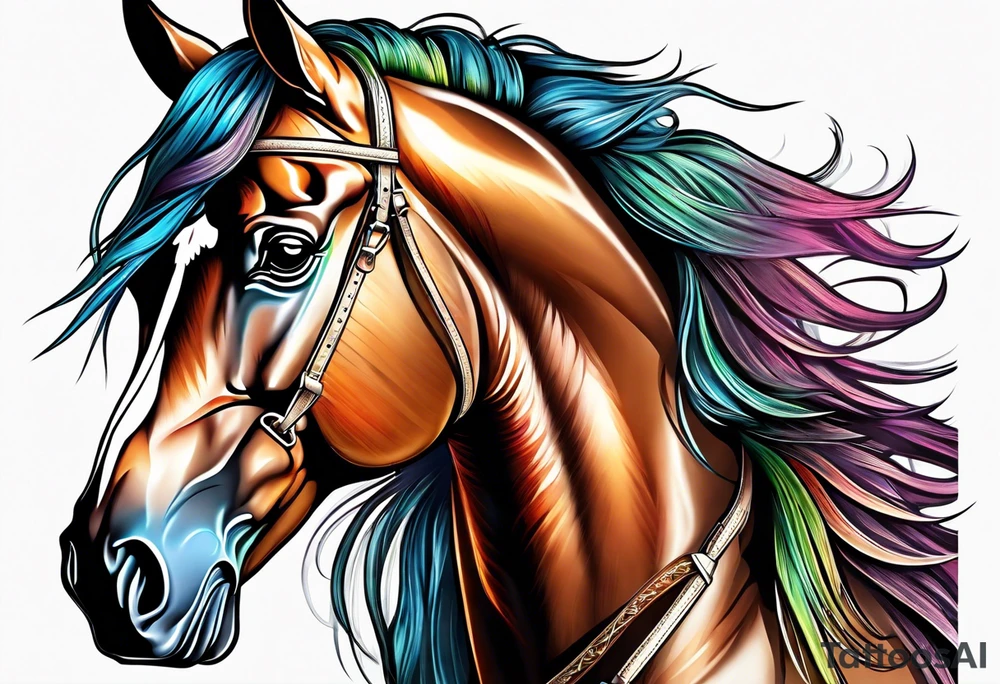 Beautiful Horse tattoo idea