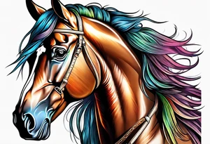 Beautiful Horse tattoo idea
