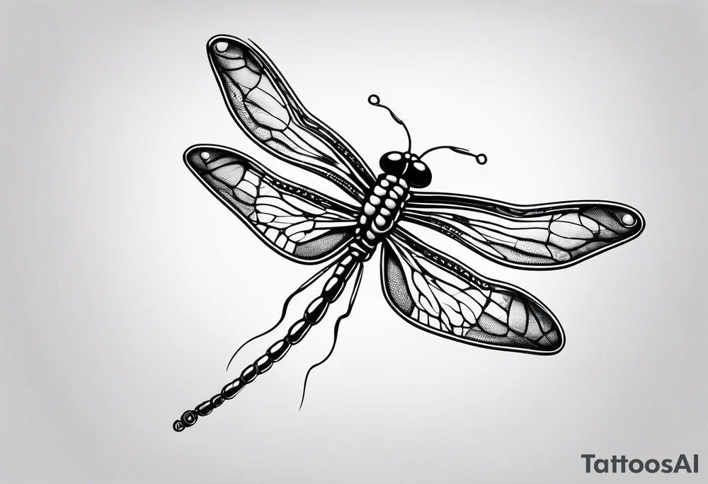 fine line barbed wire small dragonfly tattoo idea fine line barbed wire small dragonfly tattoo idea