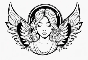 444 with an angel tattoo idea