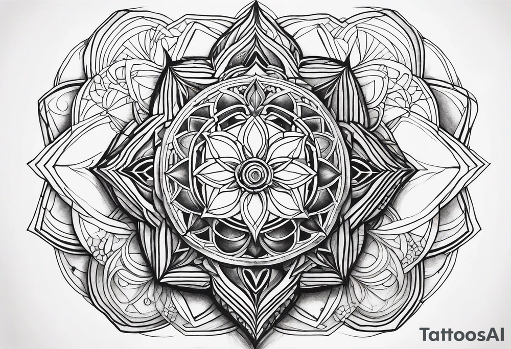 sacred geometry tattoo idea
