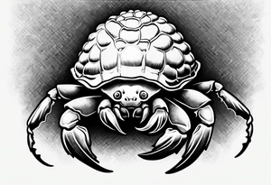 Hermit crab with a popcorn bucket tattoo idea