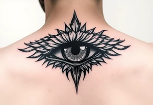 Powerful eye tattoo idea