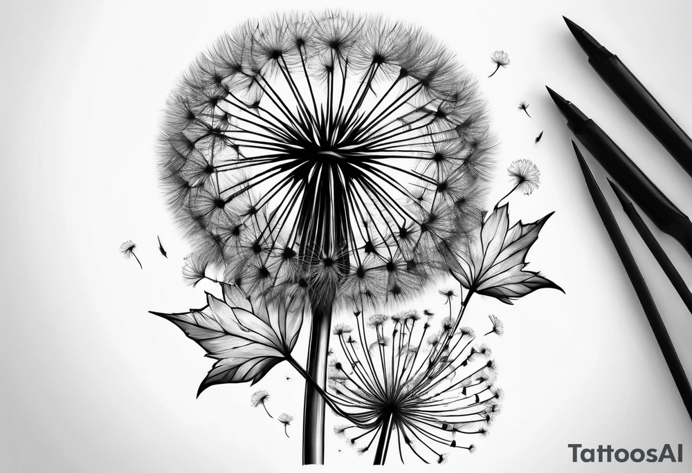 Dandelion tattoo idea