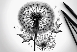 Dandelion tattoo idea