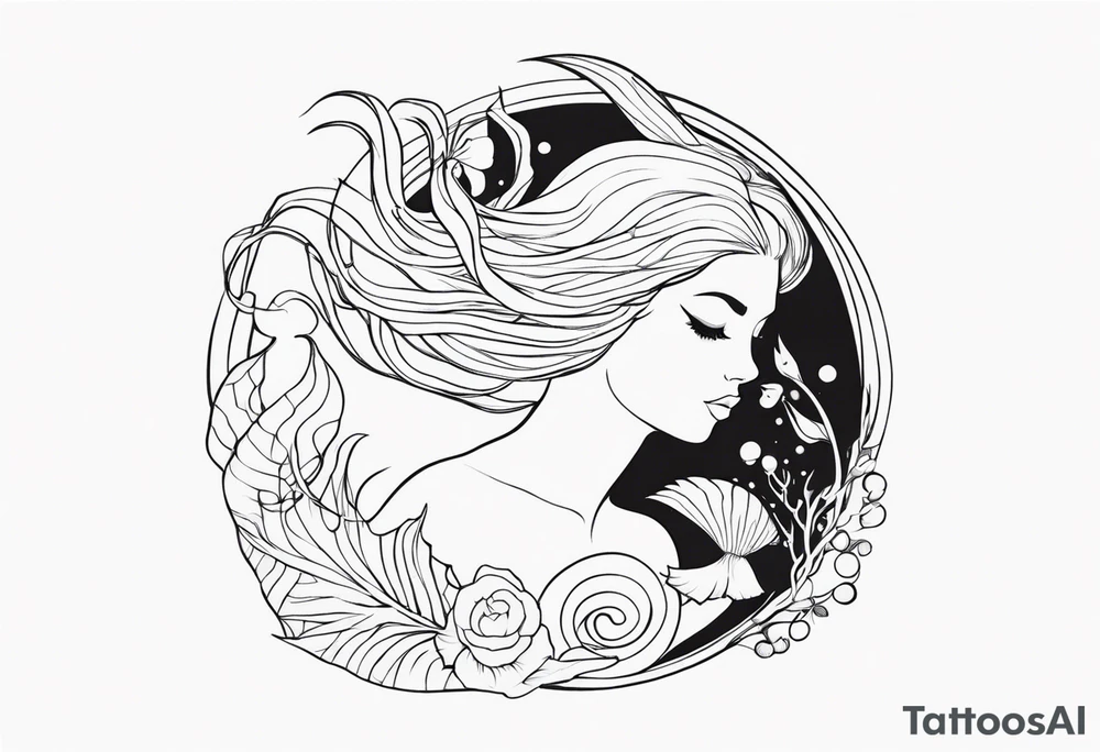 Mermaid tattoo idea