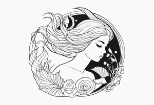Mermaid tattoo idea