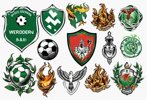 werder bremen fußball tattoo idea