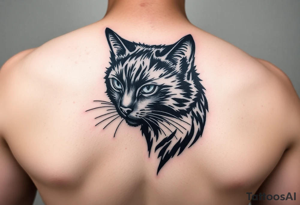 Black Cat tattoo idea