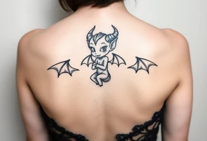 Sexy devil tattoo idea