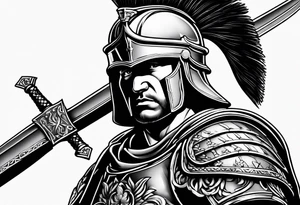 Roman soldier tattoo idea