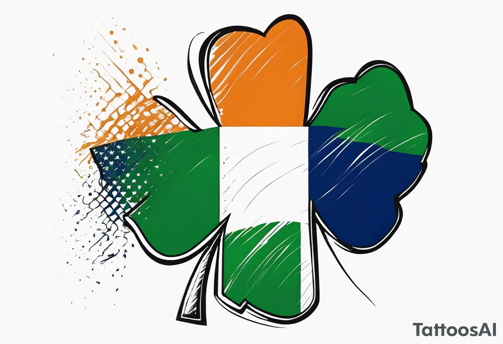 flag of ireland tattoo idea