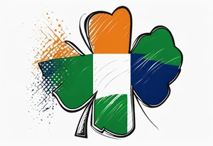 flag of ireland tattoo idea