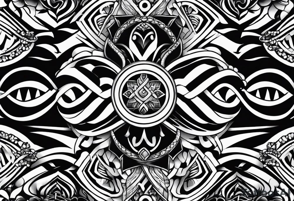 scottish bracelet tattoo with MKB tattoo idea