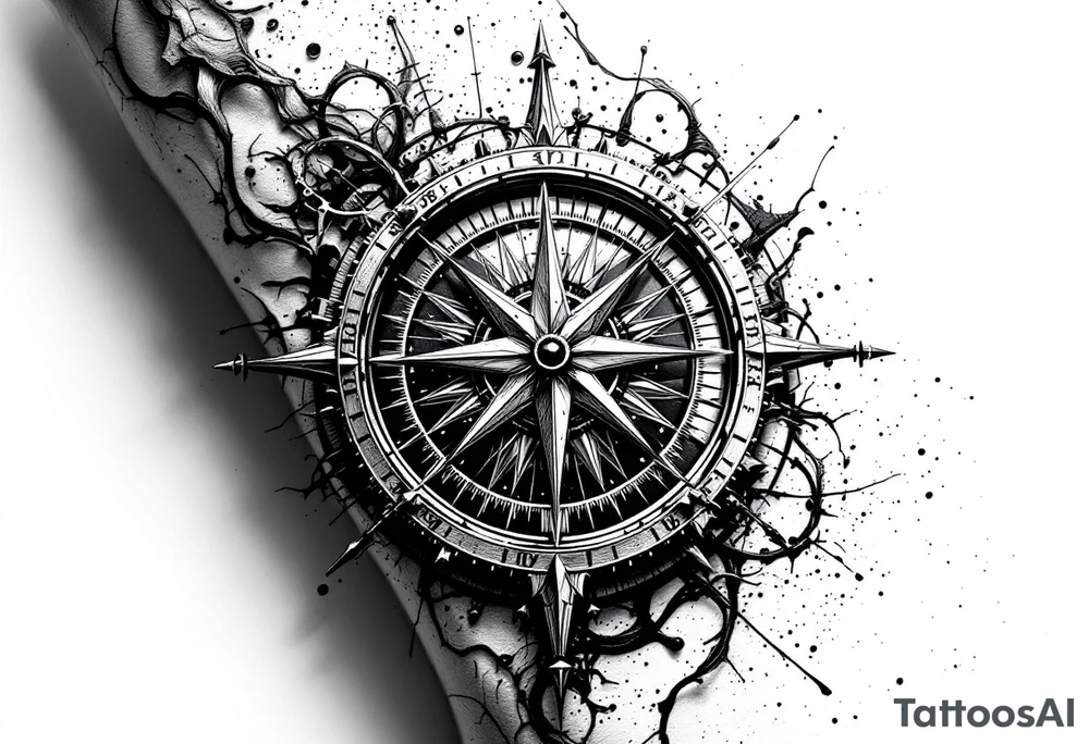 vegvisir compass tattoo tattoo idea