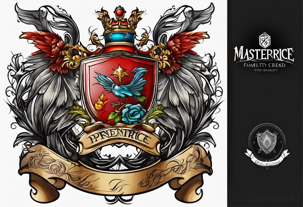 Prentice Family Crest tattoo idea