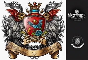Prentice Family Crest tattoo idea