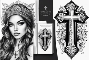 cross tattoo idea