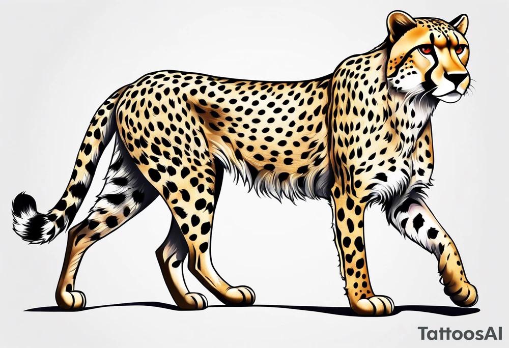 Cheetah tattoo idea