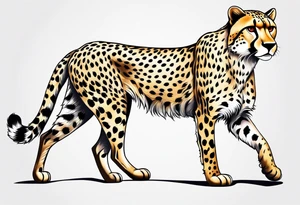 Cheetah tattoo idea