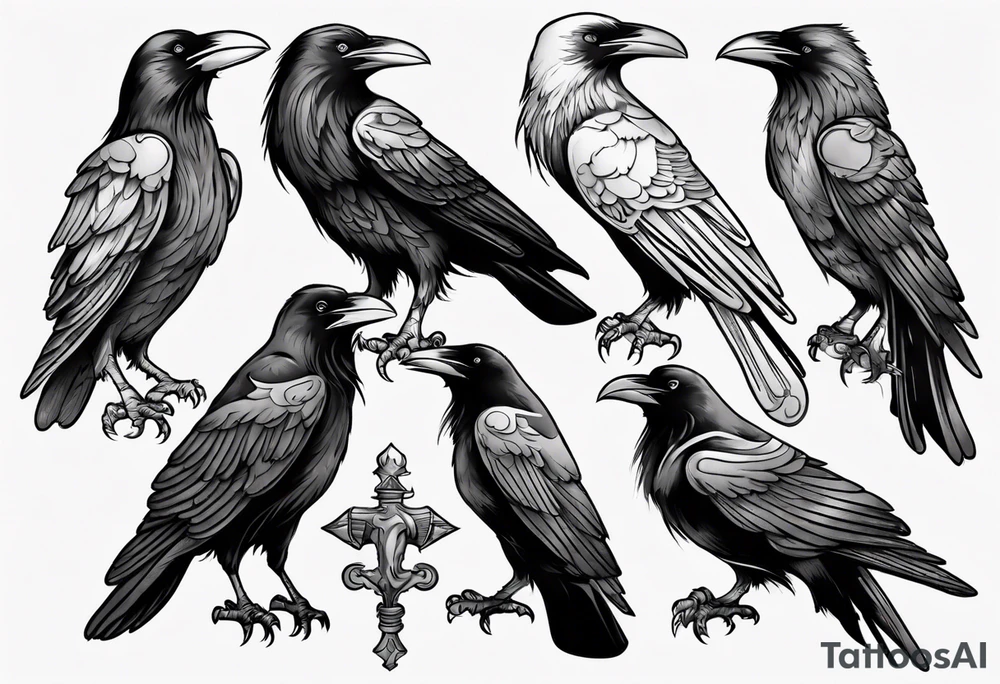 Ravens tattoo idea