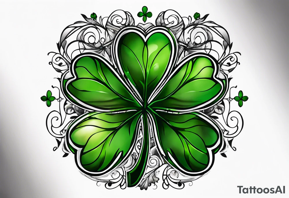 Shamrock Ireland travel love tattoo idea