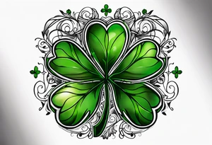 Shamrock Ireland travel love tattoo idea