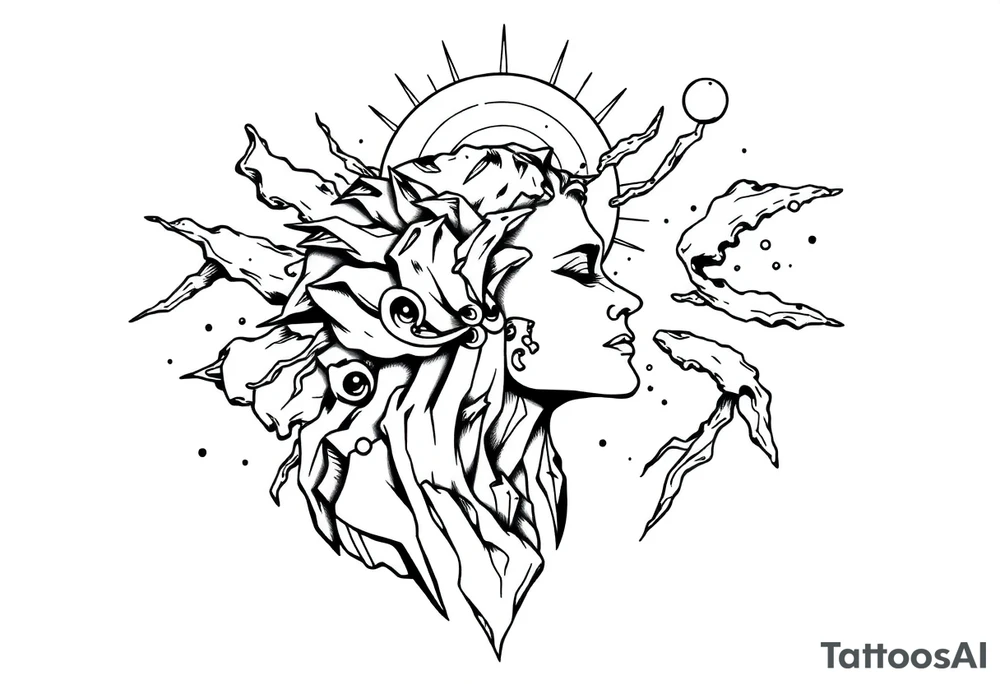 lost in thoughts tattoo idea