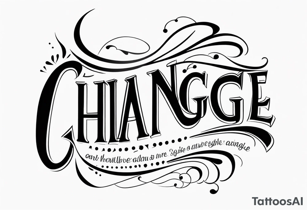 Embrace change tattoo idea