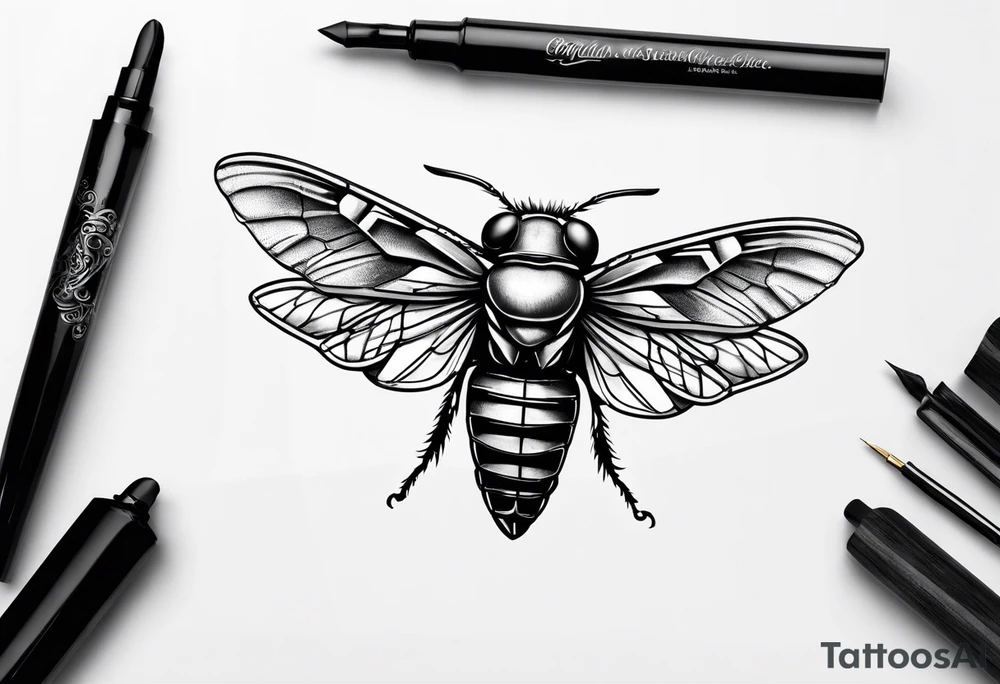 Cicada tattoo idea
