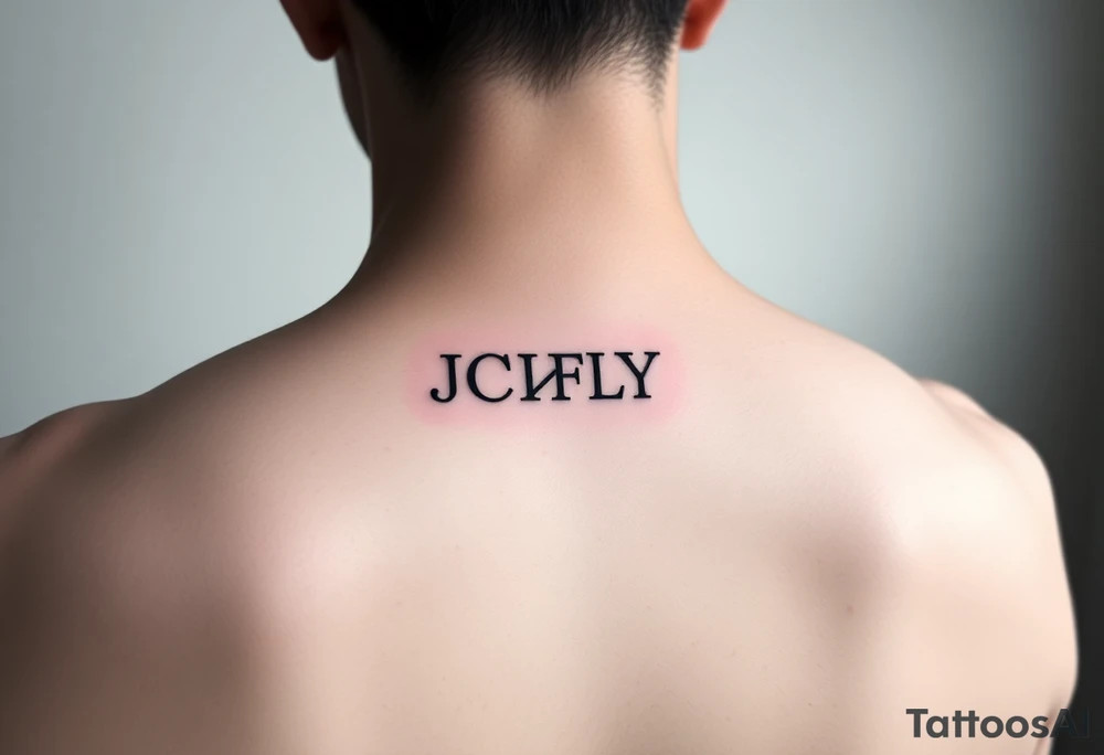 A small tattoo to go on my inner forearm with the letters JCIFLY in an infinity symbol shape more enclosed and smaller tattoo idea
