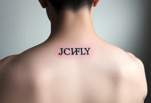 A small tattoo to go on my inner forearm with the letters JCIFLY in an infinity symbol shape more enclosed and smaller tattoo idea