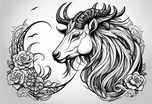 Sea goat tattoo idea