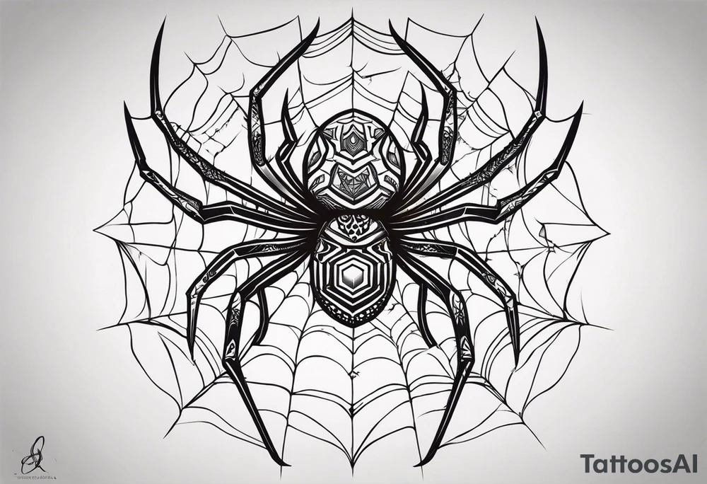 Spider tattoo idea
