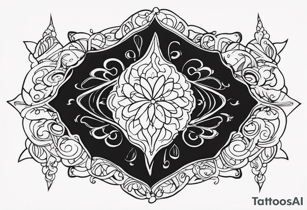 Hard times in cursive tattoo idea