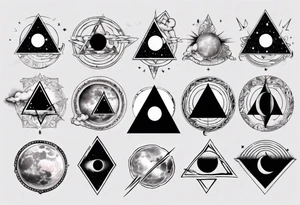 Dark side of the moon, equals sign, tattoo idea