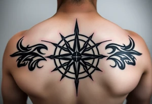 Compass rose tattoo idea